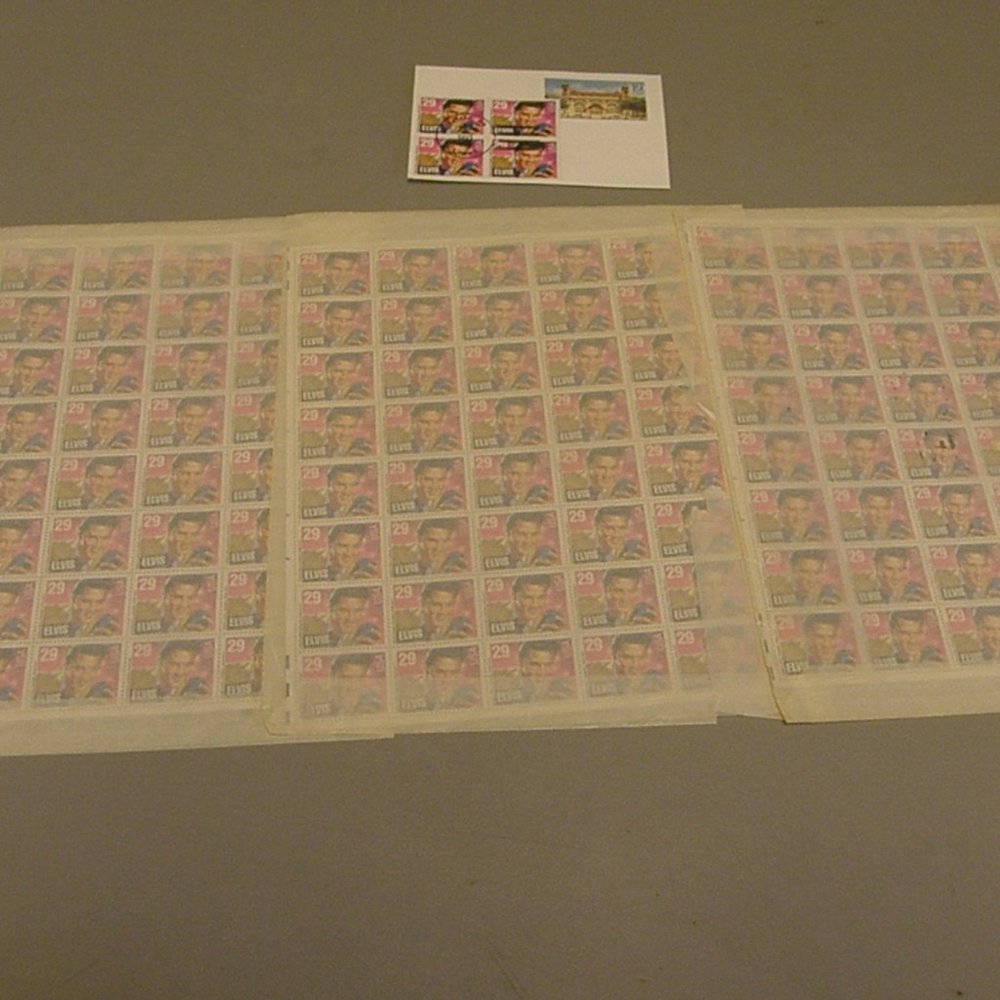 THE KING ELVIS PRESLEY ,set of 3 sheet stamps